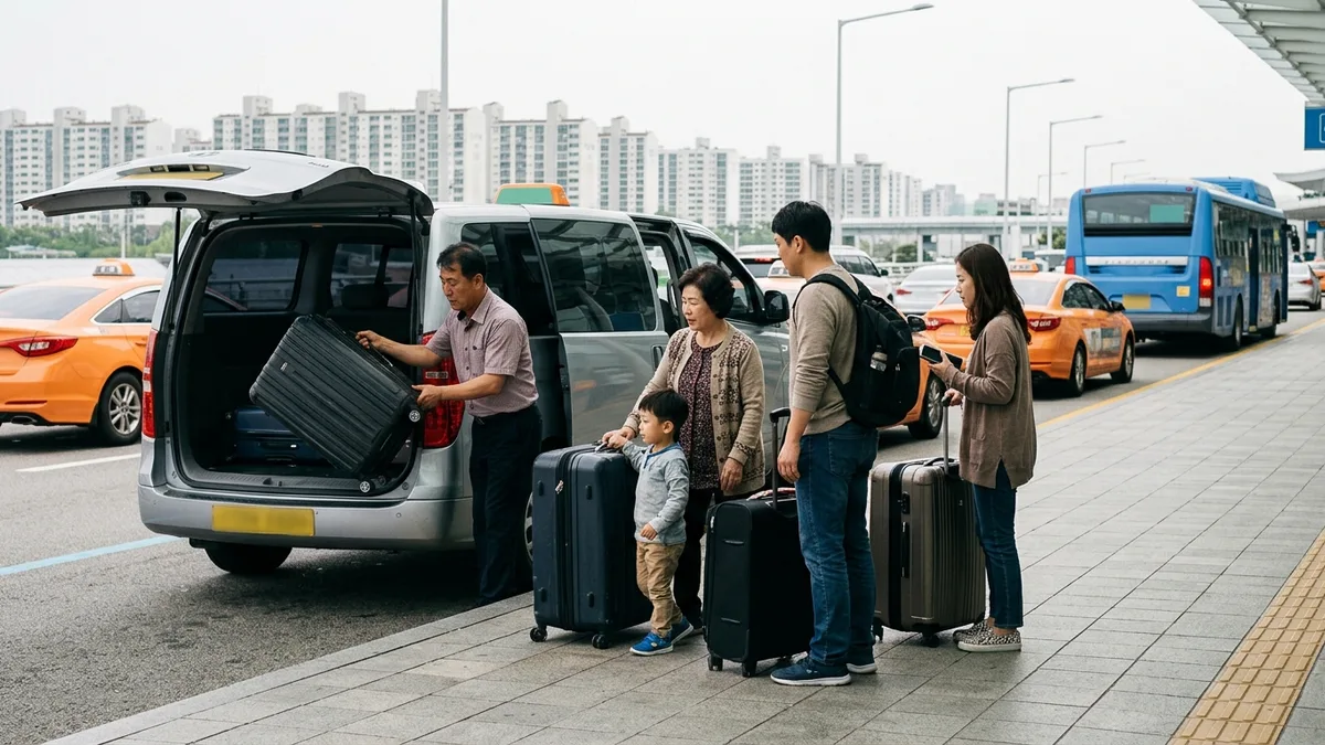 인천공항 대형택시·밴 부르는 법 — 일행 5명·짐 6개는 택시 줄에 서면 안 돼요 (2026)