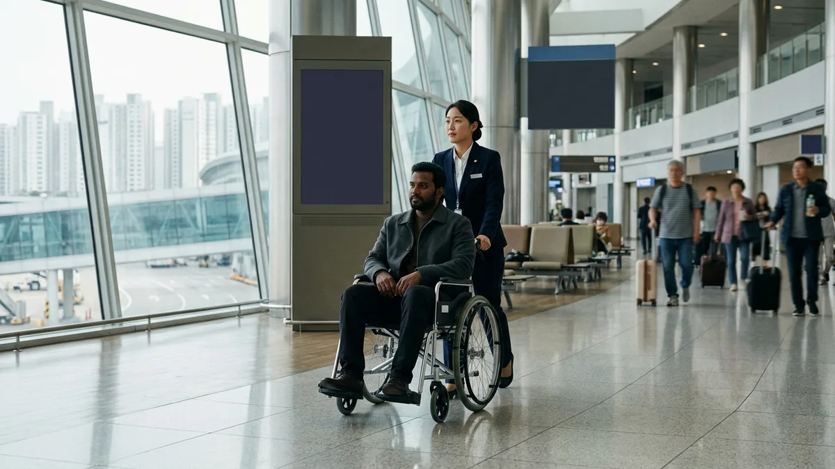 인천공항 교통약자 서비스 — 우대출구는 '출국' 전용이고, 전동휠체어는 한국인 보증인이 있어야 빌려요 (2026)