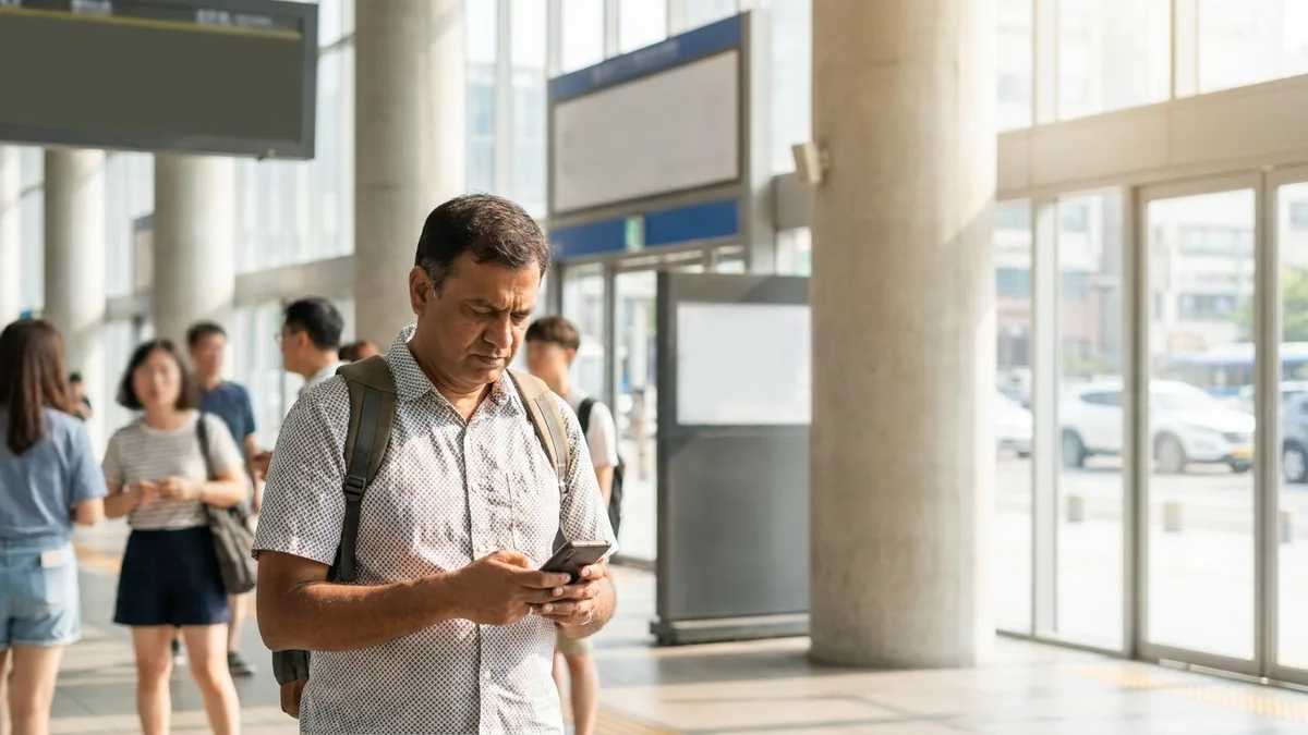 KorailTalk App Problems for Foreigners and What to Do Instead (2026 Update) — an in-article image showing the situation in real use