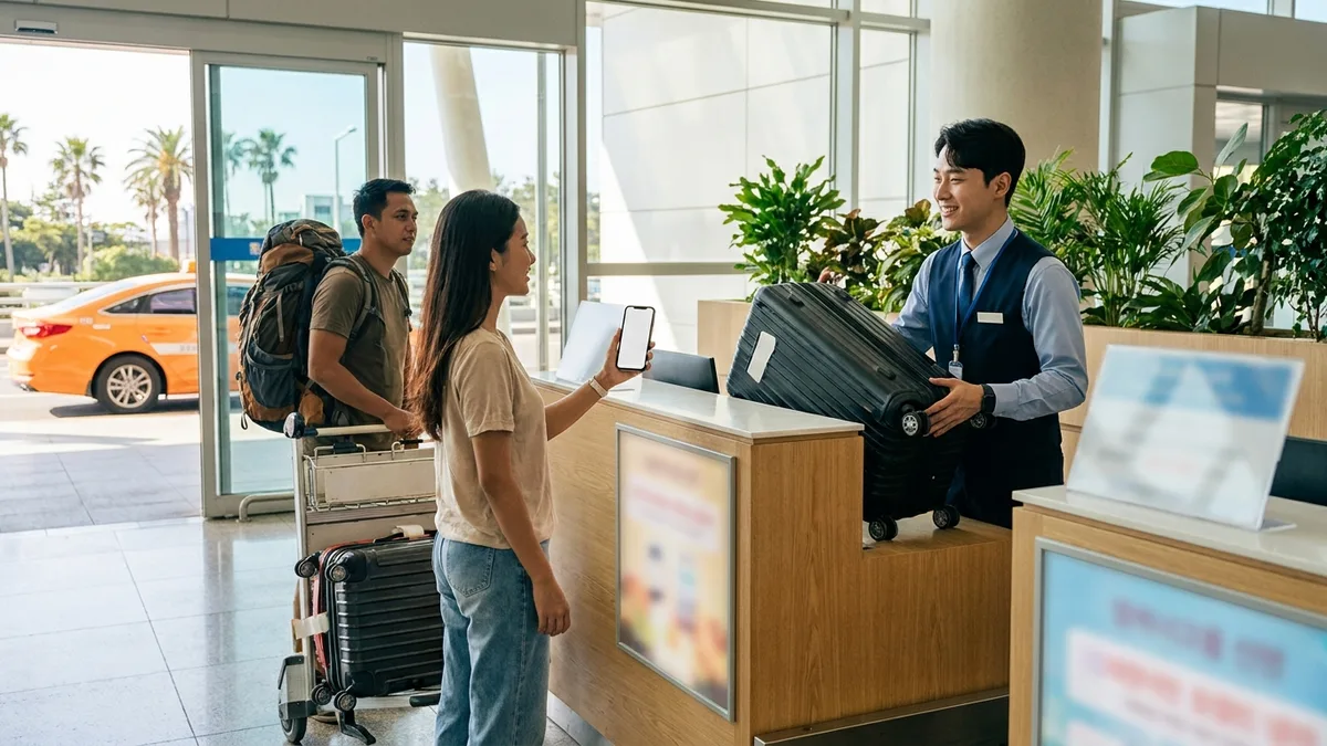 한국에서 짐 보관·짐 배송하는 법 — 물품보관함·공항 택배 완전 정리 — 실제 이용 상황을 보여주는 본문 이미지