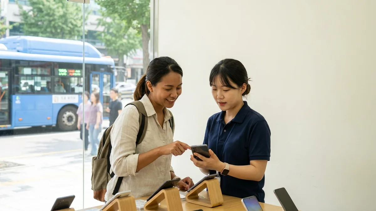 外国人の携帯電話開通・料金プランガイド — パスポートでのプリペイドからARC後払い・格安SIMまで — 実際の利用シーンを示す本文画像