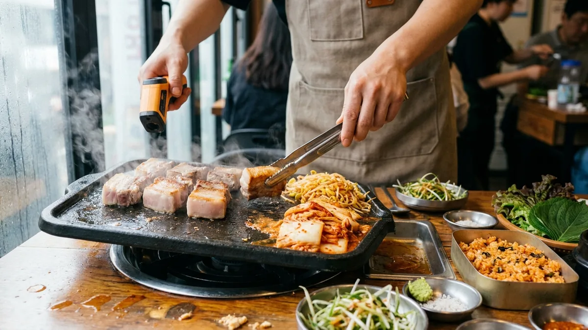 육전식당 본점 — 두툼하게 썰어 구워주는 숙성 삼겹살 이미지